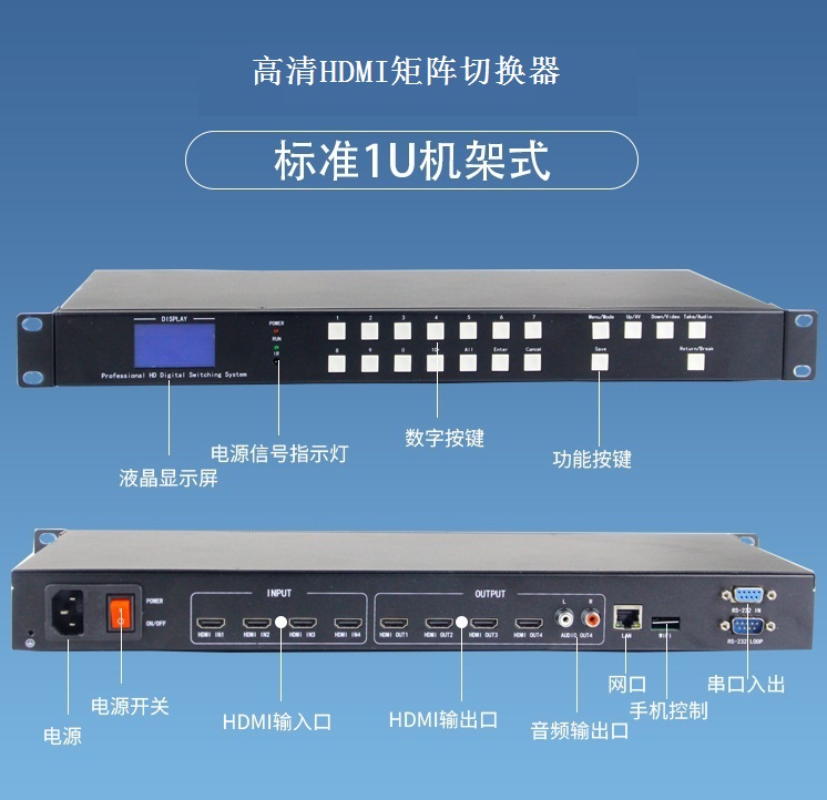 高清HDMI矩阵切换器